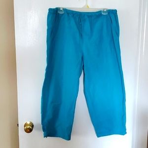 Cotton drawstring crop pants